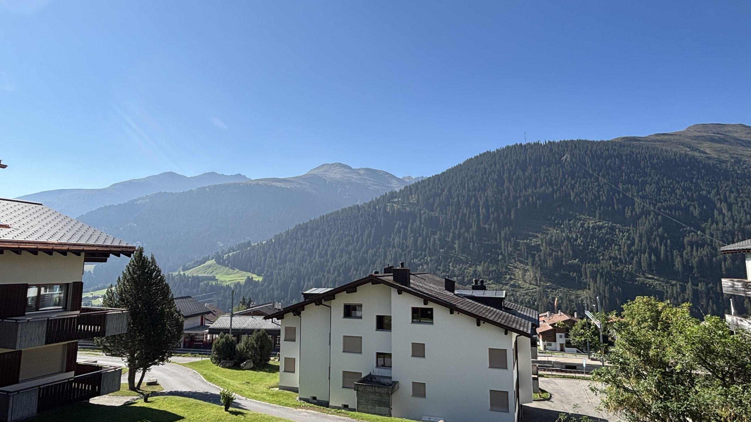 Aussicht vom Balkon der Ferienwohnung